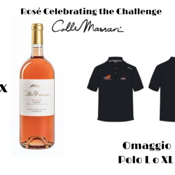 Box 3 con 6 bottiglie Collemassari Rosato 2022 Toscana Igt - Celebrating the Challenge Limited Edition & 1 Polo (taglia L o XL) omaggio